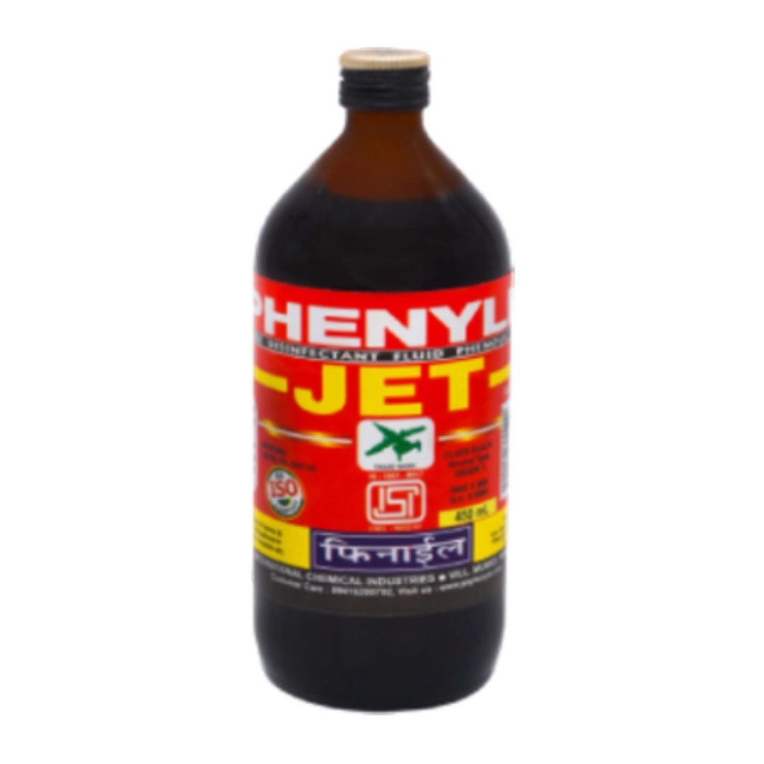 Jet black disinfectant fluid